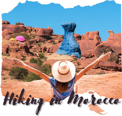 hiking trip in the Moroccan desert