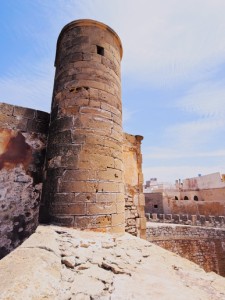 Walls of Essaouira - beautiful city built on the coast of Morocco, Africa