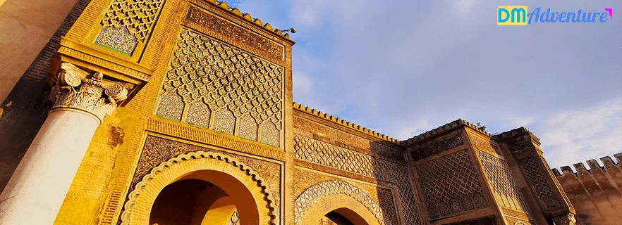 bab mansour in meknes morocco