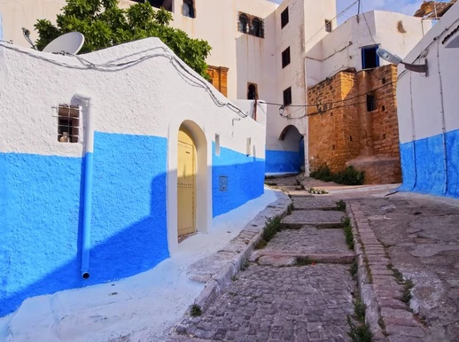 Colorful street of the Kasbah of the Udayas