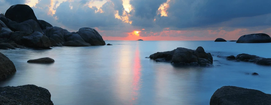 sunset belitung island