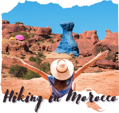 hiking trip in the Moroccan desert